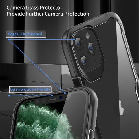 ETUI POKROWIEC DO APPLE IPHONE 11 PRO MAX BEZBARWNE PLECKI CZARNA RAMKA ETUI POKROWIEC DO APPLE IPHONE 11 PRO MAX BEZBARWNE PLECKI CZARNA RAMKA