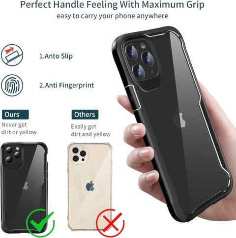ETUI POKROWIEC DO APPLE IPHONE 11 PRO MAX BEZBARWNE PLECKI CZARNA RAMKA ETUI POKROWIEC DO APPLE IPHONE 11 PRO MAX BEZBARWNE PLECKI CZARNA RAMKA