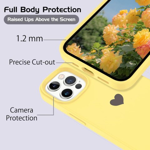 ETUI POKROWIEC DO APPLE IPHONE 13 PRO 6.1" ŻÓŁTE SOLIDNE SILIKONOWE PLECKI ETUI POKROWIEC DO APPLE IPHONE 13 PRO 6.1" ŻÓŁTE SOLIDNE SILIKONOWE PLECKI