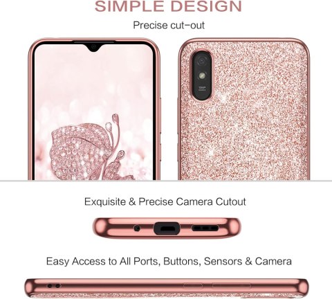 ETUI POKROWIEC DO XIAOMI REDMI 9A RÓŻÓWE SOLIDNE BŁYSZCZĄCE PLECKI CASE ETUI POKROWIEC DO XIAOMI REDMI 9A RÓŻÓWE SOLIDNE BŁYSZCZĄCE PLECKI CASE