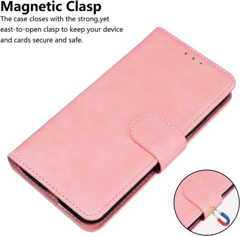 ETUI POKROWIEC DO SAMSUNG GALAXY A22 4G CASE ZAMYKANY Z KLAPKĄ PUDROWY RÓŻ ETUI POKROWIEC DO SAMSUNG GALAXY A22 4G CASE ZAMYKANY Z KLAPKĄ PUDROWY RÓŻ