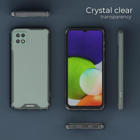 ETUI POKROWIEC DO SAMSUNG GALAXY A22 5G BEZBARWNE PLECKI SZARA RAMKA CASE