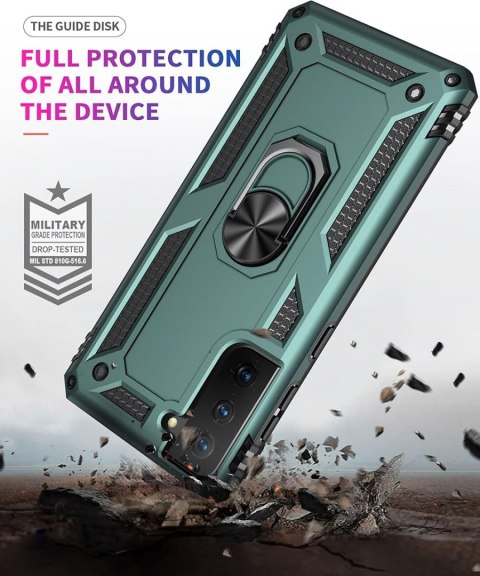 ETUI POKROWIEC DO SAMSUNG GALAXY S21 ZIELONE TWARDE PLECKI RING MAGNETYCZNE ETUI POKROWIEC DO SAMSUNG GALAXY S21 ZIELONE TWARDE PLECKI RING MAGNETYCZNE