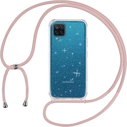 ETUI SAMSUNG GALAXY A12/M12 SILIKONOWE PLECKI BROKATOWE + SMYCZ RÓŻOWA ETUI SAMSUNG GALAXY A12/M12 SILIKONOWE PLECKI BROKATOWE + SMYCZ RÓŻOWA