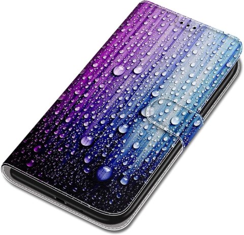 ETUI Z KLAPKĄ DO XIAOMI REDMI NOTE 11 PRO 5G CASE RÓŻOWY NIEBIESKI KROPLE ETUI Z KLAPKĄ DO XIAOMI REDMI NOTE 11 PRO 5G CASE RÓŻOWY NIEBIESKI KROPLE