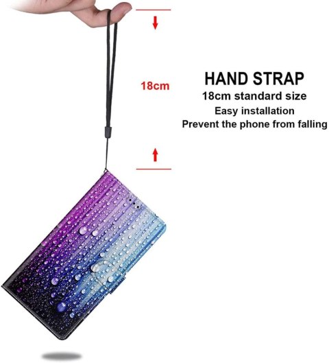 ETUI Z KLAPKĄ DO XIAOMI REDMI NOTE 11 PRO 5G CASE RÓŻOWY NIEBIESKI KROPLE ETUI Z KLAPKĄ DO XIAOMI REDMI NOTE 11 PRO 5G CASE RÓŻOWY NIEBIESKI KROPLE