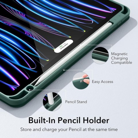 ETUI Z KLAPKĄ TABLET APPLE IPAD PRO 11" 3/4-GEN CASE ZIELONY MATOWY ESR