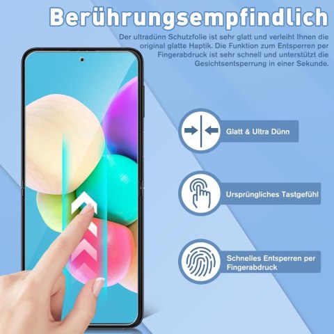 FOLIA OCHRONNA DO SAMSUNG GALAXY Z FLIP 3 PRZÓD + TYŁ 2 SZTUKI FOLIA OCHRONNA DO SAMSUNG GALAXY Z FLIP 3 PRZÓD + TYŁ 2 SZTUKI