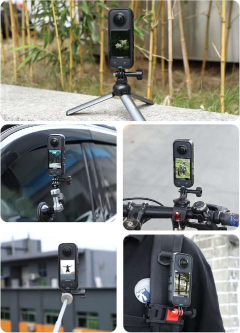 MOCOWANIE OCHRONNE OBUDOWA DO KAMERY Insta360 X3 OSŁONA OBIEKTYWU MOCOWANIE OCHRONNE OBUDOWA DO KAMERY Insta360 X3 OSŁONA OBIEKTYWU
