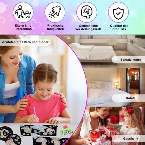 PROJEKTOR GWIAZD LAMPKA NOCNA ZESTAW WZORÓW HAFT DIAMENTOWY DLA DZIECI PROJEKTOR GWIAZD LAMPKA NOCNA ZESTAW WZORÓW HAFT DIAMENTOWY DLA DZIECI