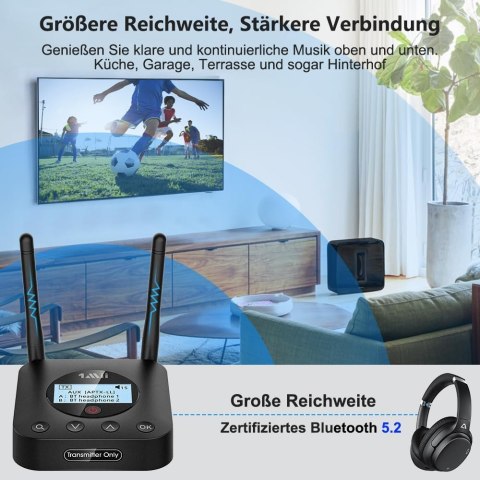 TRANSMITER NADAJNIK BLUETOOTH 5.2 1MII B06TX+ PLUS APTX TRANSMITER NADAJNIK BLUETOOTH 5.2 1MII B06TX+ PLUS APTX