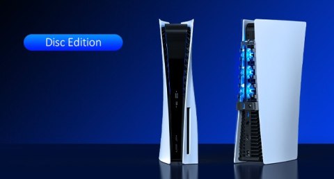 Wentylator chłodzący do PS5 Digital/Disc LED ON/OFF wydajny cichy NexiGo Wentylator chłodzący do PS5 Digital/Disc LED ON/OFF wydajny cichy NexiGo