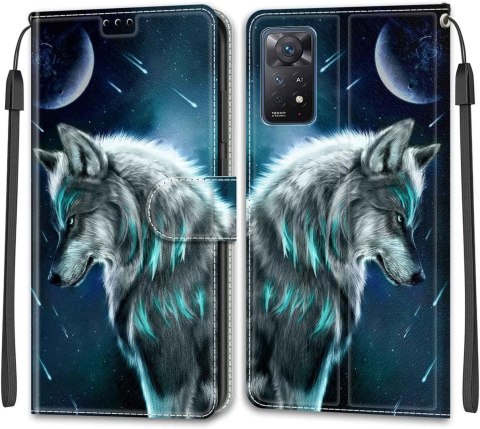 ZAMYKANE ETUI DO XIAOMI REDMI NOTE 11 PRO 5G CASE Z KLAPKĄ WILK KSIĘŻYC ZAMYKANE ETUI DO XIAOMI REDMI NOTE 11 PRO 5G CASE Z KLAPKĄ WILK KSIĘŻYC