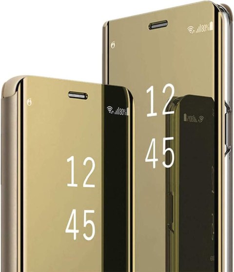 ZAMYKANE ETUI DO SAMSUNG GALAXY A12 5G LUSTRZANA ZŁOTA KLAPKA MOCNY CASE ZAMYKANE ETUI DO SAMSUNG GALAXY A12 5G LUSTRZANA ZŁOTA KLAPKA MOCNY CASE