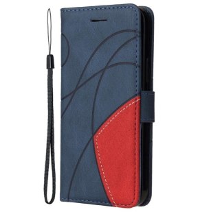 ZAMYKANE ETUI POKROWIEC DO OPPO 17 SOLIDNY CASE Z KLAPKĄ GRANATOWY