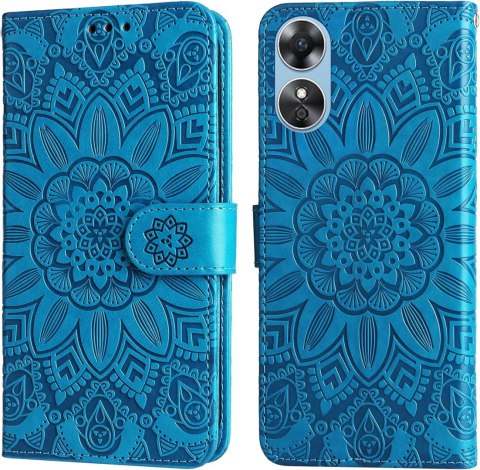 ZAMYKANE ETUI POKROWIEC DO OPPO 17 SOLIDNY CASE Z KLAPKĄ MANDALA TURKUSOWA ZAMYKANE ETUI POKROWIEC DO OPPO 17 SOLIDNY CASE Z KLAPKĄ MANDALA TURKUSOWA
