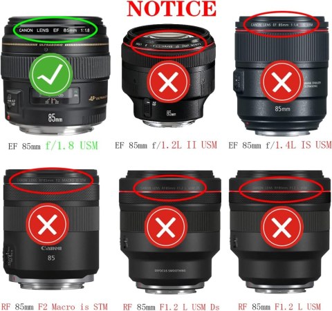 2x OSŁONA OBIEKTYWU 58mm ZAŚLEPKA DEKIELEK CZARNY Canon EF 85mm f/1.8 2x OSŁONA OBIEKTYWU 58mm ZAŚLEPKA DEKIELEK CZARNY Canon EF 85mm f/1.8