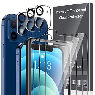 3x SZKŁO HARTOWANE DO APPLE IPHONE 12 6.1" +3x SZKŁO NA OBIEKTYW +RAMKA
