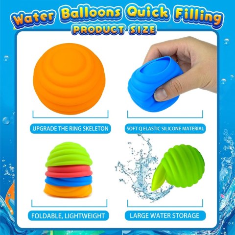 8x SAMOZAMYKAJĄCY SIĘ BALON NA WODĘ BOMBY WODNE AUTOMATYCZNE