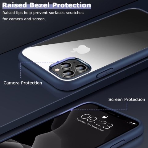 ETUI APPLE IPHONE 11 PRO TWARDE PRZEZROCZYSTE PLECKI GRANATOWA RAMKA ETUI APPLE IPHONE 11 PRO TWARDE PRZEZROCZYSTE PLECKI GRANATOWA RAMKA