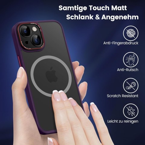 ETUI APPLE IPHONE 14 6.1" SILIKONOWE PRZEZROCZYSTE PLECKI FIOLETOWA RAMKA ETUI APPLE IPHONE 14 6.1" SILIKONOWE PRZEZROCZYSTE PLECKI FIOLETOWA RAMKA