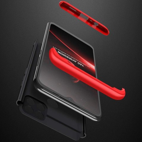 ETUI BUMPER DO OPPO A15/A15s 6.52" CASE CZARNY CZERWONY MATOWY WZMOCNIONY ETUI BUMPER DO OPPO A15/A15s 6.52" CASE CZARNY CZERWONY MATOWY WZMOCNIONY