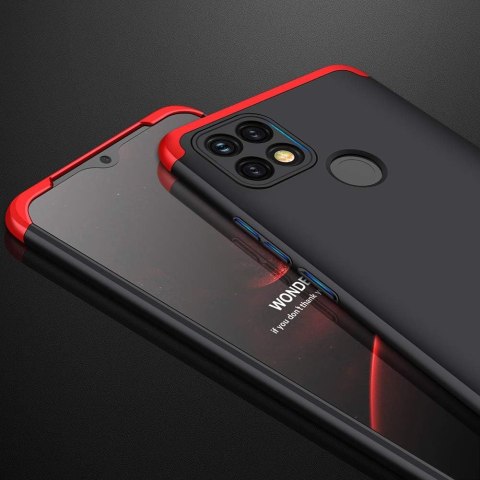 ETUI BUMPER DO OPPO A15/A15s 6.52" CASE CZARNY CZERWONY MATOWY WZMOCNIONY ETUI BUMPER DO OPPO A15/A15s 6.52" CASE CZARNY CZERWONY MATOWY WZMOCNIONY