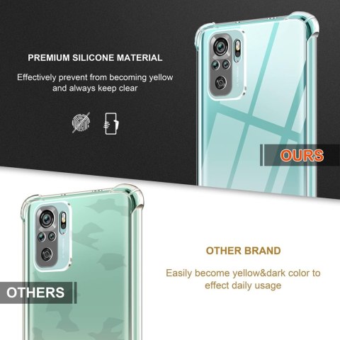 ETUI XIAOMI REDMI NOTE 10 4G BEZBARWNE SILIKONOWE PLECKI+2x SZKŁO HARTOWANE ETUI XIAOMI REDMI NOTE 10 4G BEZBARWNE SILIKONOWE PLECKI+2x SZKŁO HARTOWANE
