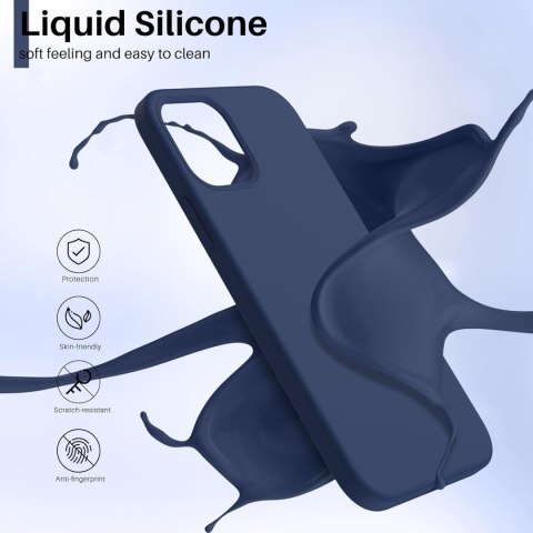ETUI POKROWIEC DO APPLE IPHONE 12 MINI SILIKONOWE PLECKI GRANATOWE +SZKŁO ETUI POKROWIEC DO APPLE IPHONE 12 MINI SILIKONOWE PLECKI GRANATOWE +SZKŁO