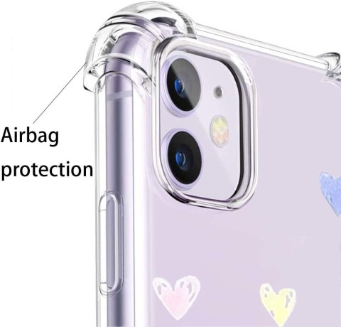 ETUI POKROWIEC DO APPLE IPHONE 12 PRO MAX SILIKONOWE BEZBARWNE PLECKI SERCE ETUI POKROWIEC DO APPLE IPHONE 12 PRO MAX SILIKONOWE BEZBARWNE PLECKI SERCE