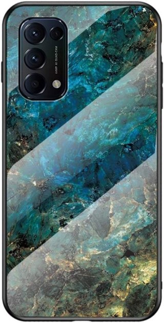 ETUI POKROWIEC DO OPPO FIND X3 LITE 5G ZIELONE MARMURKOWE SOLIDNE PLECKI