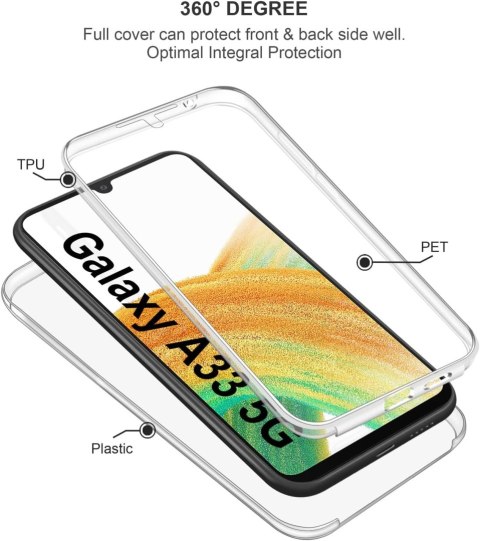 ETUI POKROWIEC DO SAMSUNG GALAXY A33 5G SILIKONOWA BEZBARWNA RAMKA BUMPER ETUI POKROWIEC DO SAMSUNG GALAXY A33 5G SILIKONOWA BEZBARWNA RAMKA BUMPER