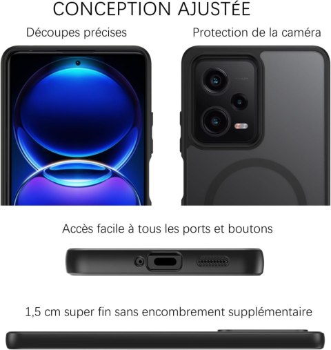 ETUI POKROWIEC XIAOMI REDMI NOTE 12 PRO PÓŁPRZEZROCZYSTE SILIKONOWE PLECKI ETUI POKROWIEC XIAOMI REDMI NOTE 12 PRO PÓŁPRZEZROCZYSTE SILIKONOWE PLECKI
