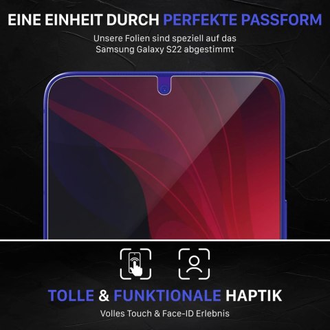 FOLIA OCHRONNA SAMSUNG GALAXY S22 2022 6.10" SOLIDNA OSŁONA EKRANU 3 SZTUKI FOLIA OCHRONNA SAMSUNG GALAXY S22 2022 6.10" SOLIDNA OSŁONA EKRANU 3 SZTUKI