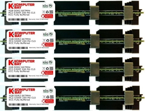 KARTA PAMIĘCI RAM DDR2 4x4GB PC2-5300F 240-PIN CL5 667MHz ECC 2Rx4 KARTA PAMIĘCI RAM DDR2 4x4GB PC2-5300F 240-PIN CL5 667MHz ECC 2Rx4