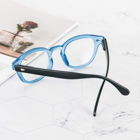 OKULARY KOREKCYJNE DO CZYTANIA KOMPUTERA NIEBIESKIE UNISEX PLUSY +1,5
