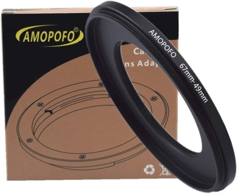 PIERŚCIEŃ REDUKCYJNY FILTRA APARATU ADAPTER KONWERTER 67-49mm PIERŚCIEŃ REDUKCYJNY FILTRA APARATU ADAPTER KONWERTER 67-49mm
