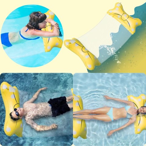 2x HAMAK WODNY ŁÓŻKO DO PŁYWANIA NADMUCHIWANE W KROPKI 140x70cm 2x HAMAK WODNY ŁÓŻKO DO PŁYWANIA NADMUCHIWANE W KROPKI 140x70cm
