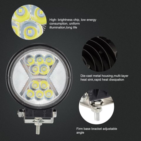 2x REFLEKTOR LAMPA LED 4" 36W 12V OFFROAD 4x4 IP67 6000K 2x REFLEKTOR LAMPA LED 4" 36W 12V OFFROAD 4x4 IP67 6000K