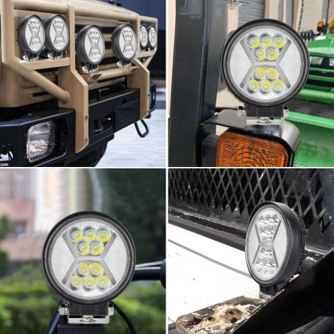 2x REFLEKTOR LAMPA LED 4" 36W 12V OFFROAD 4x4 IP67 6000K 2x REFLEKTOR LAMPA LED 4" 36W 12V OFFROAD 4x4 IP67 6000K