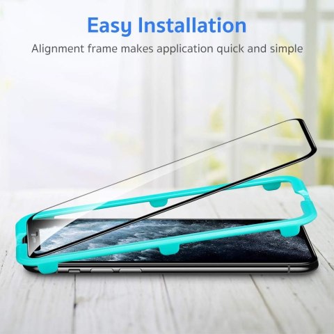 2x SZKŁO HARTOWANE 9H DO APPLE IPHONE 11 PRO MAX/XS MAX +RAMKA DO MONTAŻU 2x SZKŁO HARTOWANE 9H DO APPLE IPHONE 11 PRO MAX/XS MAX +RAMKA DO MONTAŻU