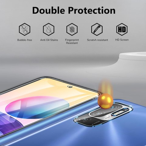 2x SZKŁO HARTOWANE XIAOMI REDMI NOTE 10 5G/ POCO M3 PRO +2x OSŁONA APARATU 2x SZKŁO HARTOWANE XIAOMI REDMI NOTE 10 5G/ POCO M3 PRO +2x OSŁONA APARATU