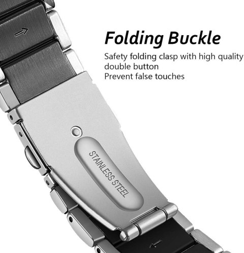 BRANSOLETA DO ZEGARKA Samsung Galaxy Watch 46 mm/Gear S3 SREBRNA 22 mm BRANSOLETA DO ZEGARKA Samsung Galaxy Watch 46 mm/Gear S3 SREBRNA 22 mm