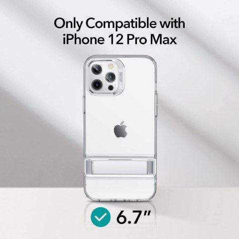 ETUI APPLE IPHONE 12 PRO MAX 6.7" PLECKI SILIKONOWE PRZEZROCZYSTE Z NÓŻKĄ ETUI APPLE IPHONE 12 PRO MAX 6.7" PLECKI SILIKONOWE PRZEZROCZYSTE Z NÓŻKĄ