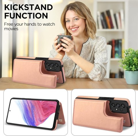 ETUI DO SAMSUNG GALAXY A53 5G CASE RÓŻOWY PLECKI PORTFEL Z KLAPKĄ EKOSKÓRA ETUI DO SAMSUNG GALAXY A53 5G CASE RÓŻOWY PLECKI PORTFEL Z KLAPKĄ EKOSKÓRA