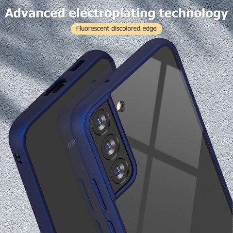 ETUI PRZESZKLONE DO SAMSUNG GALAXY S22+ 6.6" GRANATOWA RAMKA SM-S906B ETUI PRZESZKLONE DO SAMSUNG GALAXY S22+ 6.6" GRANATOWA RAMKA SM-S906B