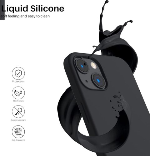 ETUI SILIKONOWE APPLE IPHONE 13 6.1" CASE CZARNY ULTRA CIENKI LEKKI ETUI SILIKONOWE APPLE IPHONE 13 6.1" CASE CZARNY ULTRA CIENKI LEKKI