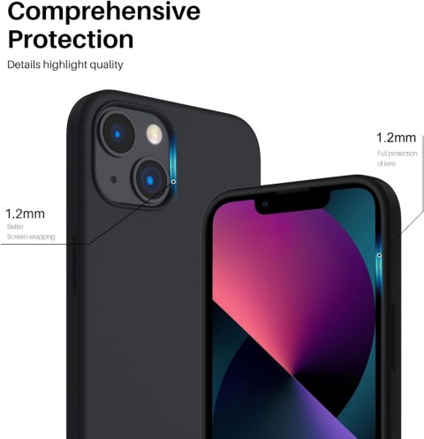ETUI SILIKONOWE APPLE IPHONE 13 6.1" CASE CZARNY ULTRA CIENKI LEKKI ETUI SILIKONOWE APPLE IPHONE 13 6.1" CASE CZARNY ULTRA CIENKI LEKKI