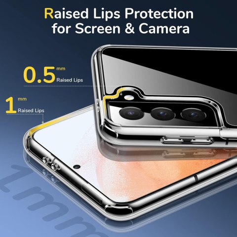 ETUI SILIKONOWE DO SAMSUNG GALAXY S21 CASE BEZBARWNY WZMOCNIONY WYTRZYMAŁY