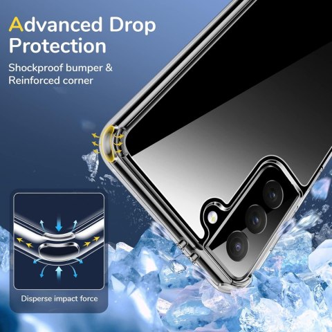 ETUI SILIKONOWE DO SAMSUNG GALAXY S21 CASE BEZBARWNY WZMOCNIONY WYTRZYMAŁY